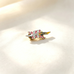 Low MOQ Zinc Alloy Custom Metal Enamel Brooch <b>Badge</b> Logo Lapel <b>Pin</b> For Promotion Giveaway - Product Image 2