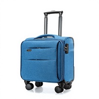 Valise de cabine en tissu Oxford pour voyages d'affaires, 20 pouces, imperméable, antivol, verrouillable, personnalisable