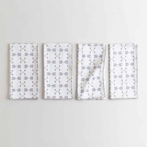 100% coton serviette serviette sérigraphie écologique Durable personnalisé forme carrée de haute qualité durable réutilisable - Product Image 6