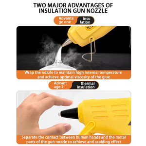 Pistolet à colle thermofusible industriel 150W, haute puissance, applicateur de colle professionnel avec température réglable - Product Image 3