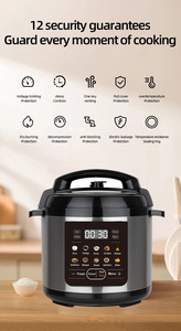 Cuisinière à riz électrique multifonction 10 en <span class=keywords><strong>1</strong></span> à commande tactile 1000W 6L avec écran LED coloré - Product Image 3