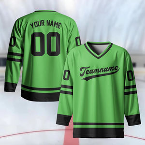 شعار مخصص وصول جديد هوكي الجليد موحدة منخفضة موك هوكي الجليد موحدة سريعة الجافة تنفس هوكي الجليد موحدة - Product Image 3