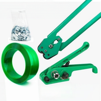 Ensemble d'outils de cerclage YISHI avec tendeur de sangles PET, scelleuse et clips pour la fixation des palettes et des marchandises