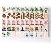 Ensemble de Mahjong Américain de Luxe en Acrylique avec Coquillages de Perle Charleston, 160 Tuiles, Jeu de Société pour Famille et Fêtes, Cadeau, Fabriqué au Jiangsu