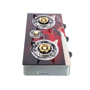 रसोई घर गैस स्टोव खाना पकाने के लिए तीन बर्नर डेस्कटॉप टेम्पर्ड ग्लास Cooktop गैस Hob - Product Image 3