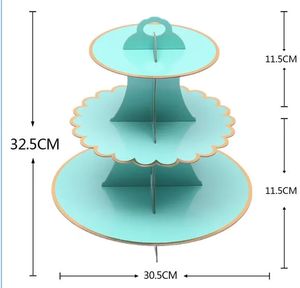 Tablero de pastel de cumpleaños colorido de papel de soporte de Cupcake de alta calidad para postre - Product Image 5