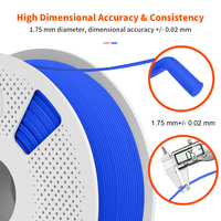 Filament PETG texturé givré 1,75 mm 1 kg, finition mate à faible brillance, consommables pour imprimante 3D, robuste et fiable pour les modèles de prototypes