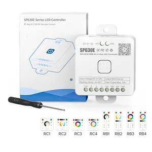 FCOB 2835 5050 Dimmer CCT RGB RGBW RGBCCT PWM SPI WS2811 Led Strip Blue Tooth Music Controller And Remote Wall Touch Panel