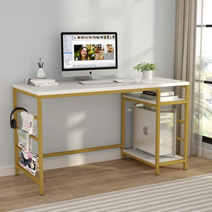 Mesa de estudio de trabajo en casa, escritorio de escritura con marco de <span class=keywords><strong>Metal</strong></span>, gran oferta, Amazon - Product Image 4