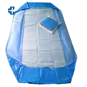 Chinese Manufacturer Suning Disposable Sterile Medical Hospital Table Cover Sheet with Rope Band