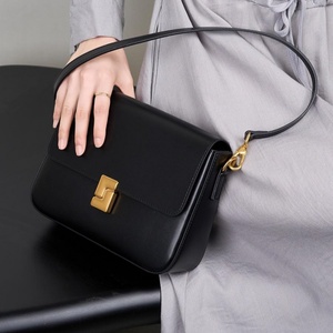Nouveau Sac à Main en Cuir Véritable de Designer 2026 – Sac à Bandoulière Portable Noir Haut de Gamme pour Femme - Product Image 1