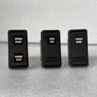 Interrupteur à bascule 12V 24V DC ON-OFF ON-OFF-ON SPST DPST 2-10 broches pour marine, camping-car, bateau, voiture avec indicateur LED multicolore