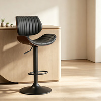 Sgabello da Bar di Lusso, Sedia da Pranzo, Arredamento per Bar, Tabureti da Bar, Mobili Commerciali Nordici, Sgabello da Bar Girevole Alto per Interni