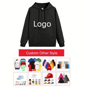 Sweats à capuche personnalisés avec conception de logo Fournisseurs sweat à capuche en coton uni surdimensionné 100 coton sérigraphié de haute qualité avec votre propre logo - Product Image 3