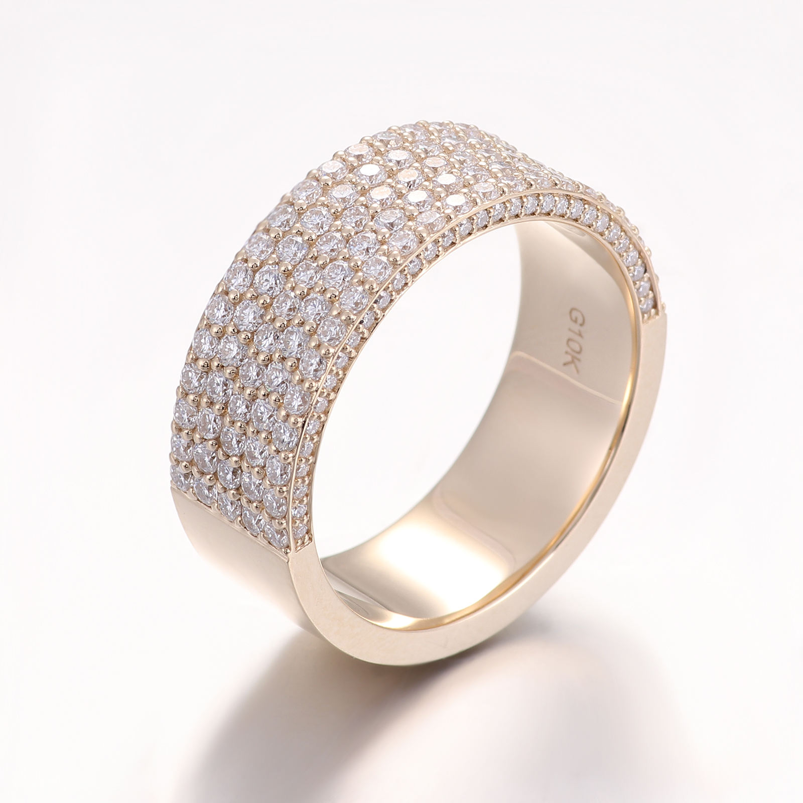 18K gold Natural diamond ring