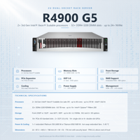 Server Rak R4900 G5 2U Prosesor Ganda DDR4 Switch Firewall Perangkat Grafis Server Inti Grosir