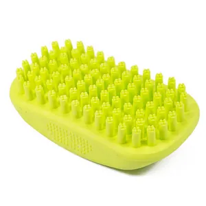 Cepillo de aseo para perros, champú para mascotas, baño, masaje calmante, peine de goma, cepillo de lavado para perros de calidad profesional, hogar de patas - Product Image 4