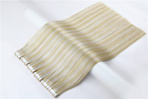 Nouveauté 2025 Super Double Drawn Extensions de cheveux à bandes de 18 à 26 pouces, installation facile, cheveux humains vierges Remy, salons professionnels - Product Image 3