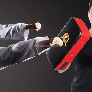 Almohadilla de golpeo de cuero PU para Taekwondo, Boxeo, Muay Thai, Entrenamiento de Artes Marciales con orificio metálico y correa elástica - Product Image 6