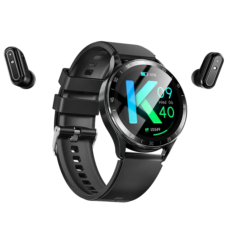 Eletronic 2 In 1 akıllı saatler ile kablosuz mavi diş kulaklık Ip67 su geçirmez X10 Tws Smartwatch erkekler kadınlar için
