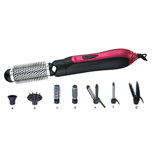 Household Professional portable Ceramic Heat Protect steam hair styler hot air brush electric auto cut-off hair straightener
