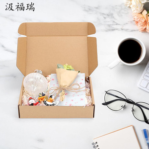 Caja de Correo de Cartón Corrugado Kraft Marrón Reciclado Ecológico con Cierre Magnético y Logotipo Personalizado en Relieve/Estampado - Product Image 5