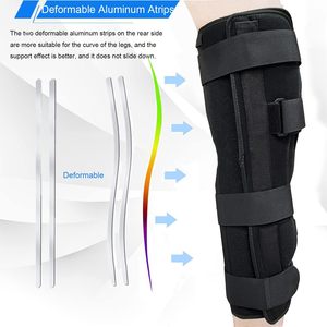 <span class=keywords><strong>Attelle</strong></span> de <span class=keywords><strong>Genou</strong></span> Orthopédique Respirante et Portable pour Rééducation, Soutien des Ligaments et Immobilisation Physique - Product Image 5