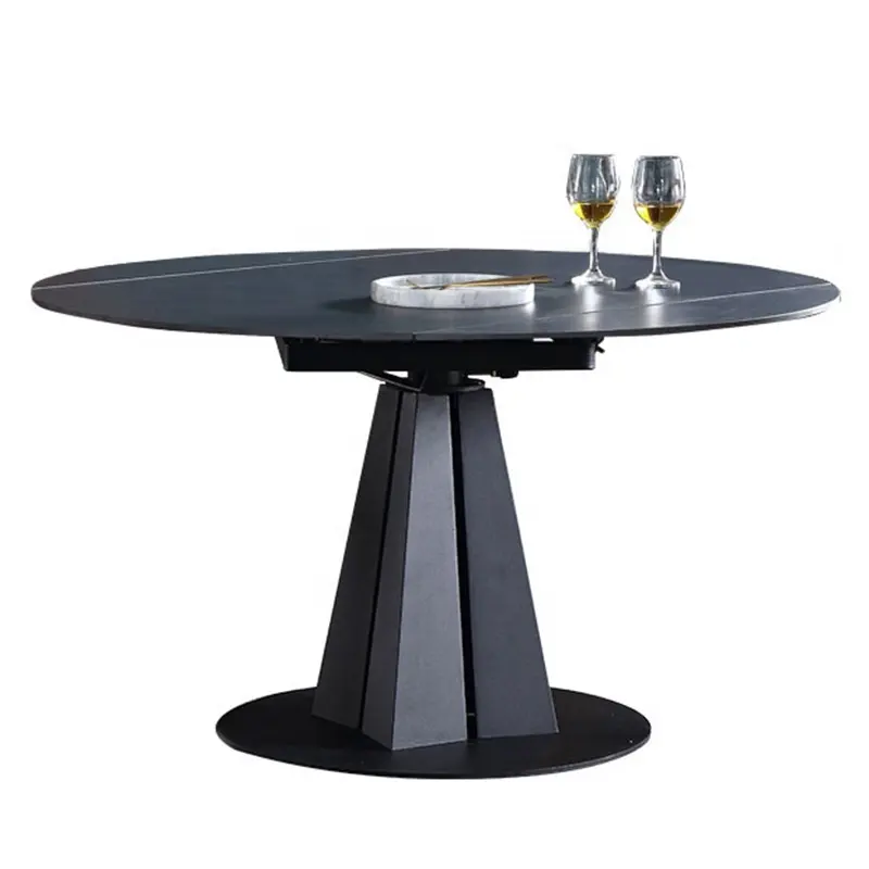 Table à manger ronde en marbre, nouveau style et moderne, fournitures d'usine