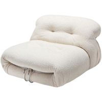 Canapé Nordique de Designer, Style Hippopotame Irrégulier, en Acier, Tissu Sand, Moderne, pour Petit Appartement, Rétro Français, Style Wabi-Sabi, Rembourré en Flanelle et Éponge