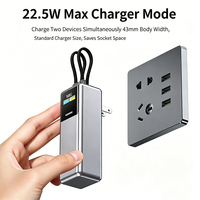 20000mAh Li-Polymer Akku Schnellladende Powerbank mit LED-Anzeige Ladegerät Inklusive Stecker 2-in-1 Smart Design Typ-C Schnittstelle