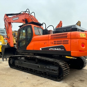 Excavadora de cadenas Doosan DX340LCA usada del 2020, 34 toneladas, con cucharón y martillo para minería - Product Image 6