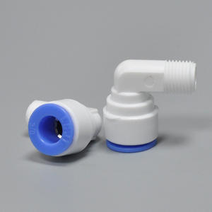 Connecteur de purificateur d'eau, filetage externe à 2 points vers coudière à 3 points, diamètre du tuyau 14, vanne pour système d'osmose inverse - Product Image 2