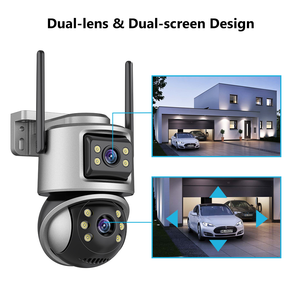 Veezoom 6MP 3K ống kính kép ngoài trời <span class=keywords><strong>ip</strong></span> Dome <span class=keywords><strong>Camera</strong></span> đầy đủ màu sắc tầm nhìn ban đêm hai chiều âm thanh đầy đủ an ninh nhà <span class=keywords><strong>Wifi</strong></span> tính năng không dây - Product Image 5