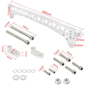 Bras de suspension en alliage d'aluminium 685 mm avant pour Honda Civic EG 92-95 F7, pièce de mise à niveau de barre stabilisatrice - Product Image 1