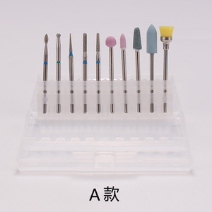 Bộ mũi khoan móng bằng thép vonfram 10 chiếc, đầu kim cương, đường kính 3/32, mũi khoan móng bằng cacbua kim loại - Product Image 6