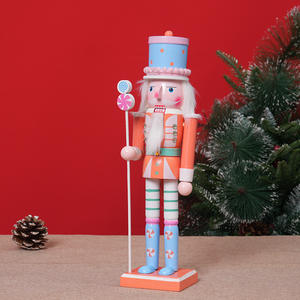 Casse-noisette en bois artisanal <span class=keywords><strong>soldat</strong></span> ornement bonbons série poupée jouet pour bureau à domicile cadeau de noël Statues décoratives - Product Image 5