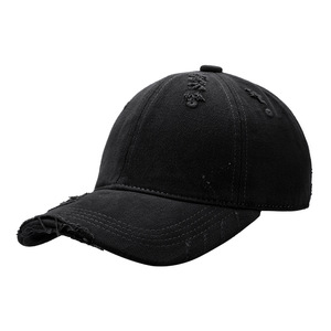 Cappellino da papà Youngsoul BSCI, prodotto da un'azienda certificata, vintage, sportivo, a 6 pannelli, in denim distressed, tinta unita, non strutturato, unisex, colore oro comune. - Product Image 1