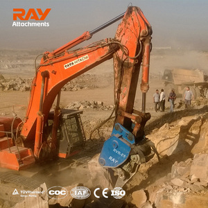 RAY ATTACHMENTS Heavy Duty Vibro <strong>Ripper</strong>-Hydraulic Rock Breaker 860 Impact Force <strong>for</strong> Mining Demolition 20-120T Excavator - Product Image 6