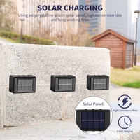 Lampes murales solaires à énergie solaire, étanches, pour l'extérieur, lampe solaire de jardin, maison, porche, capteur crépusculaire, lumière de camping