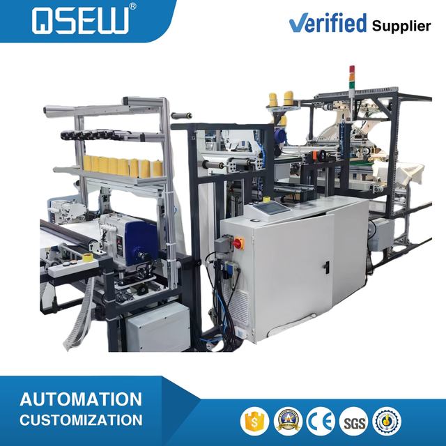QS-5200DL-DR-LA-UT Fully Automatic High Speed Pillowcase Overlock Sewing Machine Left Hand Overlock Sewing Machine
