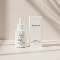 Flacon compte-gouttes en verre de luxe 1Oz 30Ml 50Ml marron noir blanc rose pour huiles essentielles et sérums, avec emballage cosmétique en boîte de papier