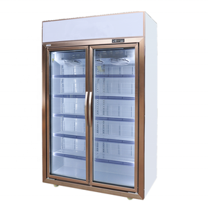 Réfrigérateur Vitré Commercial à Deux Portes, Congélateur de Supermarché Transparent à Refroidissement Ventilateur, Vitrine Réfrigérée à 2 Portes - Product Image 2