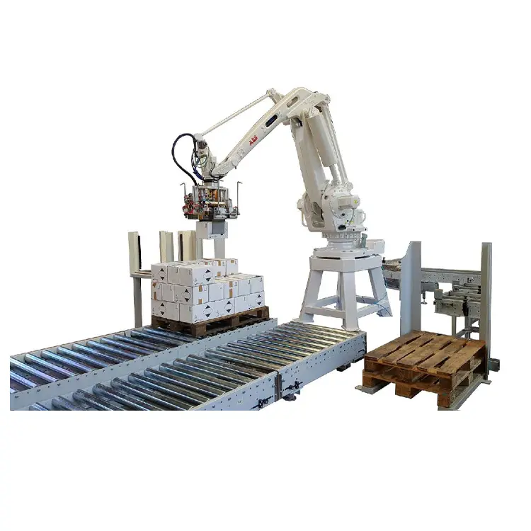 high quality automatic stacking palletizer robot/bag palletizer machine automatic/single column armrobot palletizer
