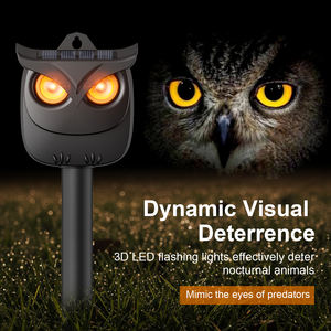 Ahuyentador de Animales con Energía Solar, Ojos Biomiméticos de Búho con Luz Intermitente para Protección de Jardín y Patio, Repelente de Jabalíes - Product Image 2