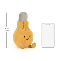 Peluches Jelly Cat Mignonnes en Forme d'Ampoule, Jouets en Peluche Amuseables en Forme d'Ampoule, Série Amuseables, Poupées Douces, Cadeau Parfait pour un Anniversaire