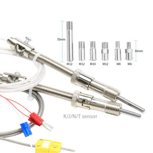 مستشعر حرارة WRNT-01/02 من نوع K J E مع وصلة زنبركية لآلات حقن البلاستيك، مستشعر حرارة <span class=keywords><strong>PT100</strong></span> مضغوط - Product Image 4