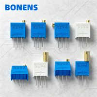 Potentiomètre de réglage multi-tours en céramique BONENS 3296P, série complète, 10-5M, tolérance 10%, réglage par le haut, emballage en tube plastique