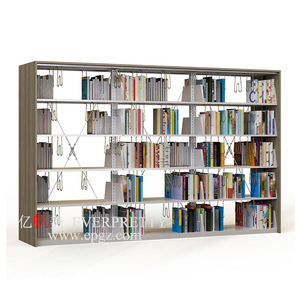 Moderna <span class=keywords><strong>libreria</strong></span> in metallo per librerie librerie e scuole mobili pratici con disegni eleganti Book Rack - Product Image 4