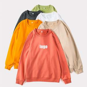 디자인 헤비 스웨터 오버사이즈 플러스 사이즈 루즈 풀오버 넥 롱 슬리브 후디 유니섹스 커스텀 로고 - Product Image 2