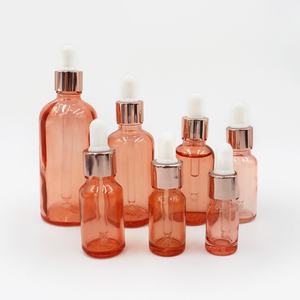 Hot Sale Wholesale 5ml 15ml 30ml <b>Glass</b> <b>Dropper</b> <b>Bottle</b> pink <b>Glass</b> <b>Bottle</b> with <b>Bottle</b> for Oils Essentials - Product Image 1